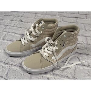 NWB Vans Filmore Hi Women's Scalloped Suede Rich Taupe Hi Tops Size 8